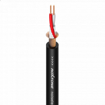 ROXTONE MC002/100 Black Симметричный микрофонный кабель в катушке из бескислородной меди, D 6мм