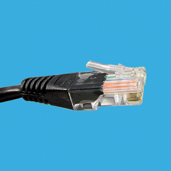 Патч Корд, A&P, APP001BK2, Cat.5, UTP, RJ-45, 2 м, Чёрный, Пол. пакет