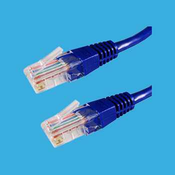 Патч Корд, SHIP, S3025BL0200-P, Cat.5e, UTP, LSZH, RJ-45, 2 м, Синий, Пол. пакет