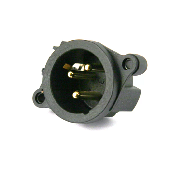 NEUTRIK NCЗMAAH Панельный 3-контактный разъем XLR, male