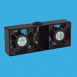 Вентиляторная панель для шкафов SE серии, SHIP, 701024002, 2 x 12 см, Питание 220V, Чёрный