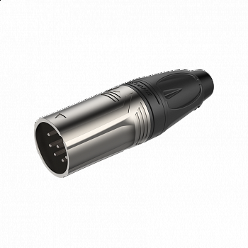 ROXTONE RX5M-NT Разъем cannon кабельный папа 5-ти контактный, цвет: серебро