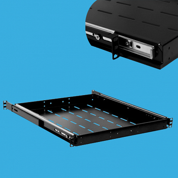 Полка выдвижная для серверного шкафа, SHIP, 700235100, 440х350х44 мм, (Для 600-800 мм нап. шкафов