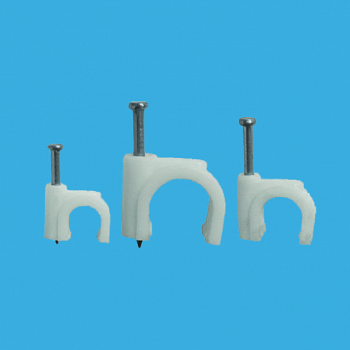 Скоба крепежная 7mm white