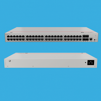 Коммутатор Huawei S220-48P4S (L2, 48*10/100/1000BASE-T ports 380W PoE+, 4*GE SFP ports, AC power)