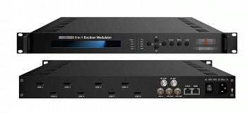 SKTEL SMP100 Platform-3548H Восьмиканальный H.264 HD Encoder, 8xHDMI входов, 4xRF частоты DVB-C